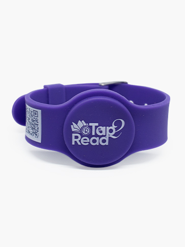 Tap2Read Purple Wristband