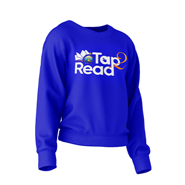 Tap2Read Blue Sweatshirt
